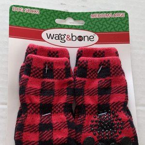 Wag & Bone Plaid Dog Socks